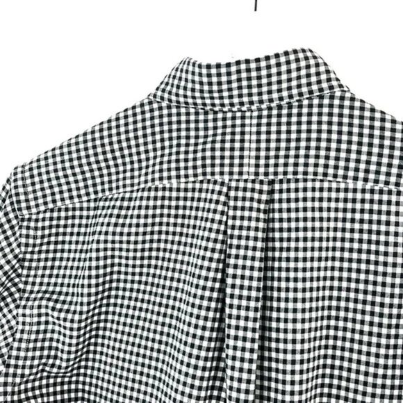 Ralph Lauren Black and White Gingham Cotton Buttoned Shirt - Picture 6 of 12